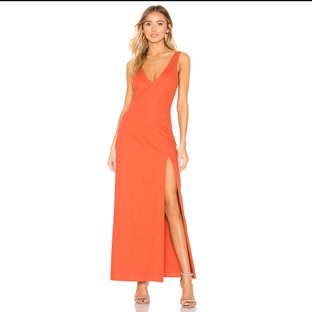 Privacy Please Redonda Maxi Dress in Burnt Orange